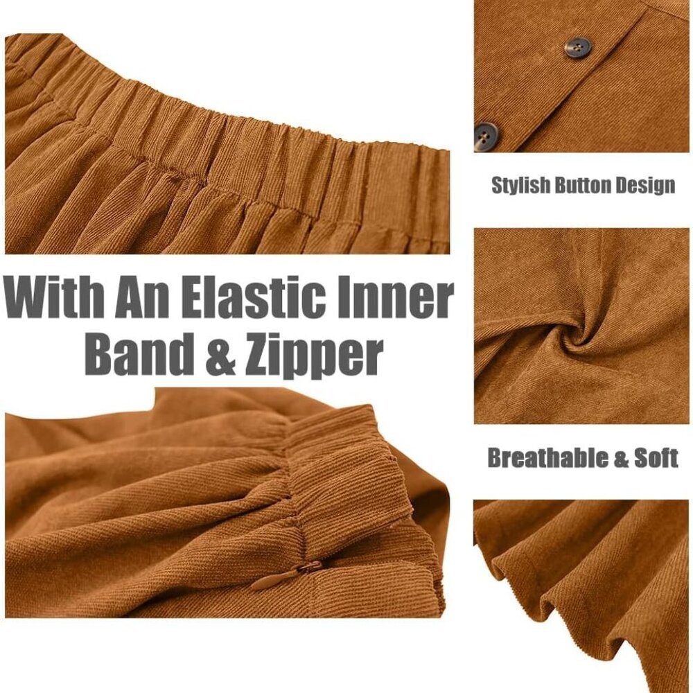 Plus Size Basic Versatile Stretchy Elastic Waist … - image 5